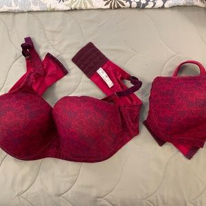 Two Brigitte Wirefree Molded Bras. Style 5042 Leading Lady 48A.